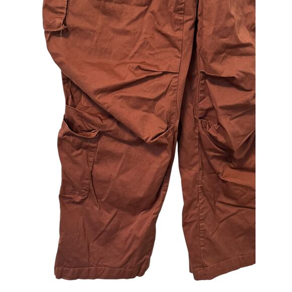 Forever 21 Wide-Leg Cargo Parachute Pants in Brown - Picture 10 of 16